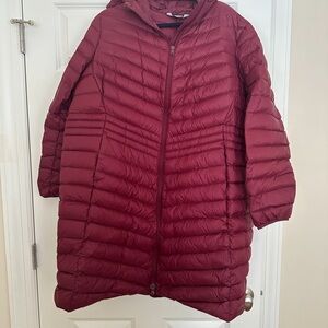 Lands' End Deep maroon Quilted Jacket